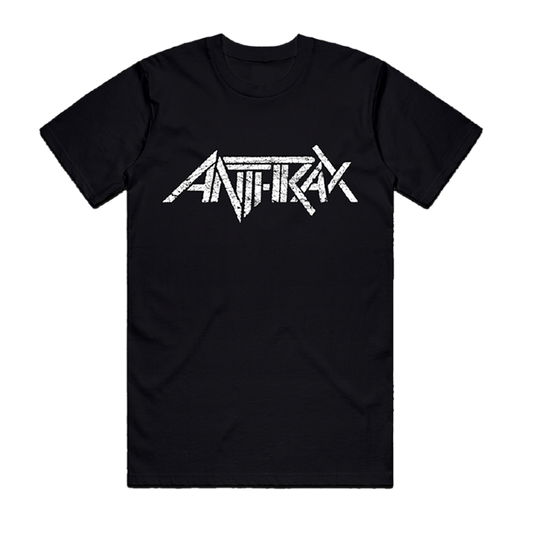 Rock the iconic Anthrax logo with this distressed white print on a super-soft, lightweight tee. With a vintage feel and a relaxed fit, this durable shirt is perfect for everyday wear. A must-have for any true metal fan. Available in unisex sizes.