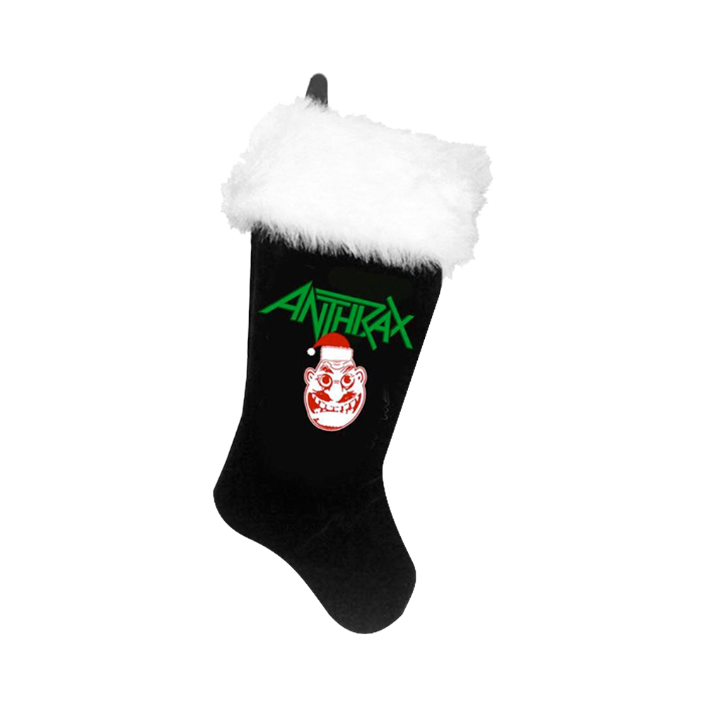 Celebrate the holidays in true Anthrax style with this exclusive Anthrax stocking! Featuring bold band graphics and classic holiday details, this stocking is a must-have for any metal fan.